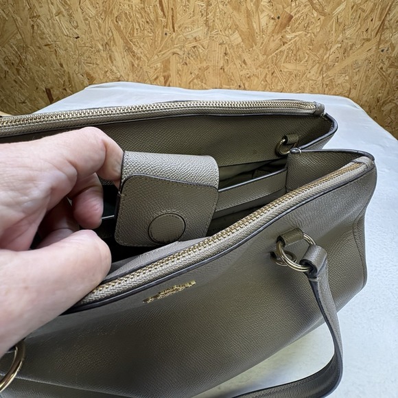 Coach Stanton Carryall, Grey Birch, Missing Shoulder Strap For Crossbody - Picture 11 of 14